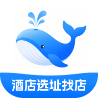 鲸确选址 Logo